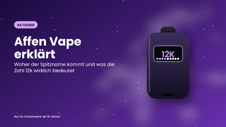 Affen Vape erklärt: Woher der Name kommt und was „12k“ wirklich bedeutet Affen Vape erklärt: Woher der Name kommt und was „12k“ wirklich bedeutet
